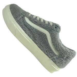 VANS Off The Wall Old Skool Cozy Hug Skateboard Shoe Gray Men 7 Women 8.5 EXCEL